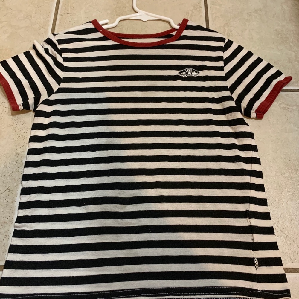 striped VANS shirt